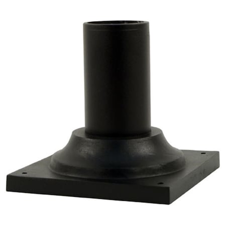 3 In. Large Pier Mount Base, Black